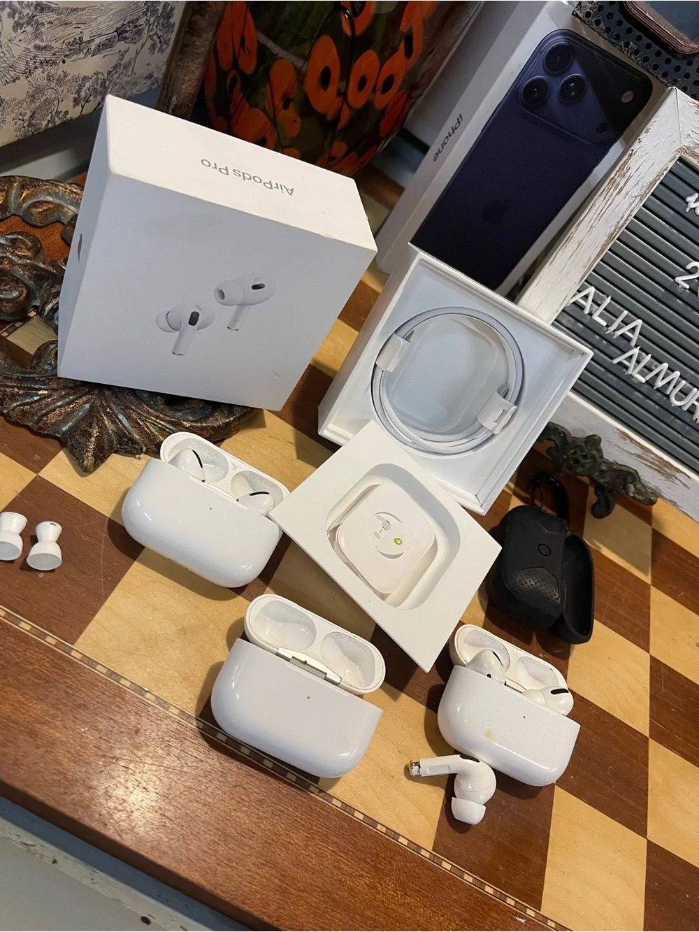 2 1/2 pairs Apple Air Pods Pro, Used
